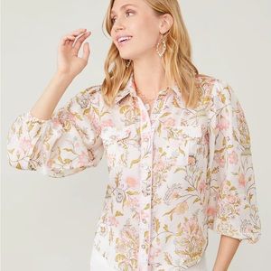 Spartina 449 linen blouse